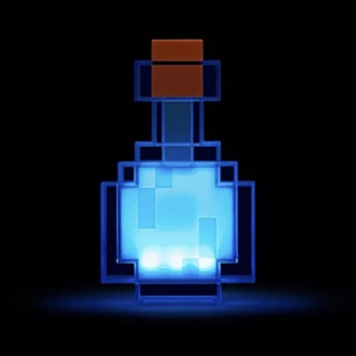 Minecraft potion flaske lampe - Farveændrende lys